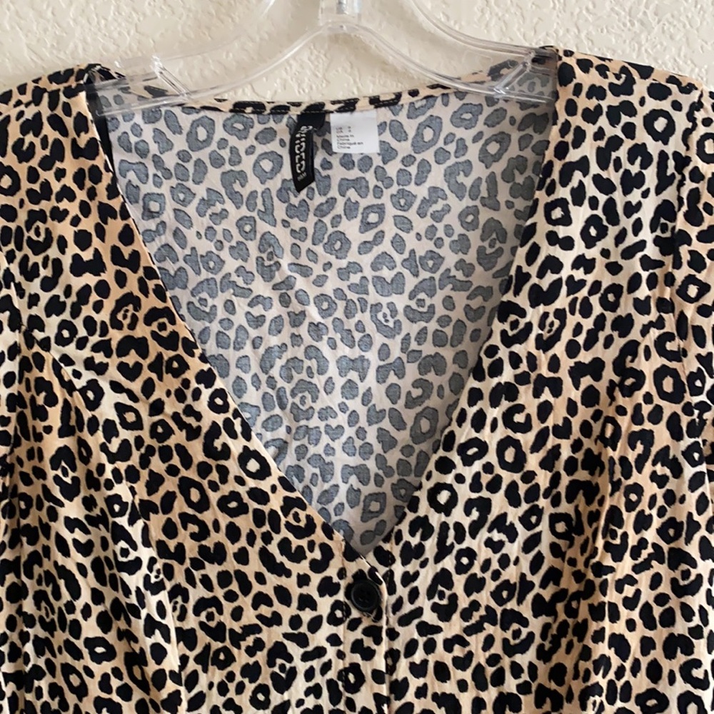Button Front Mini Dress - Picture 2 of 6